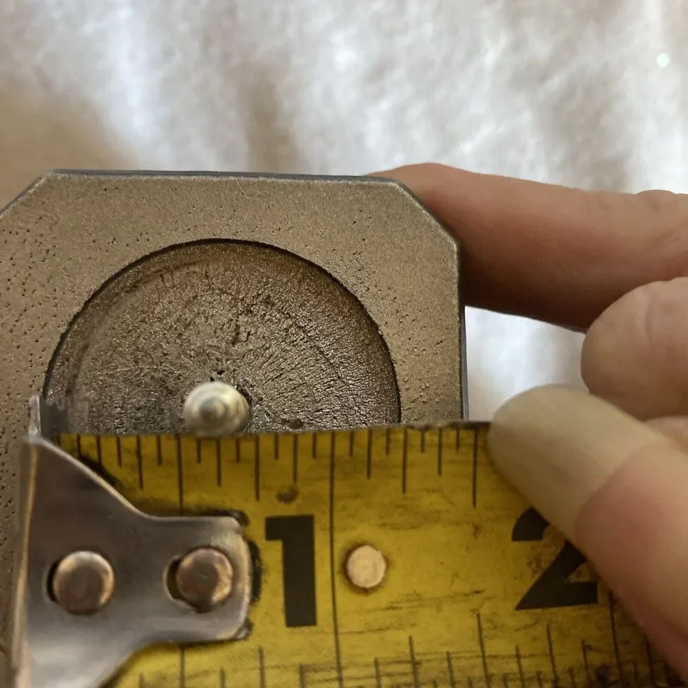 2x Wooden Drapery Curtain Rod Finials Fits 1 5/8” Rod - Screw On - AntiqueSilver